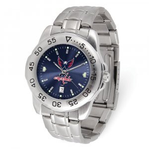 NHL Mens Washington Capitals Sport Steel Watch