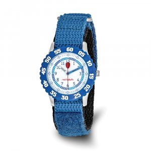 Red Balloon Boys Blue Velcro Band Time Teacher Watch