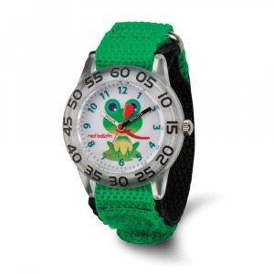 Red Balloon Girls Green Froggy Acrylic Time Teacher Watch