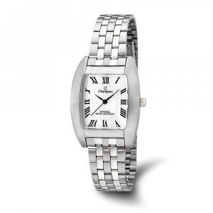 Champion Mens Social Stainless Steel Square Dial Watch