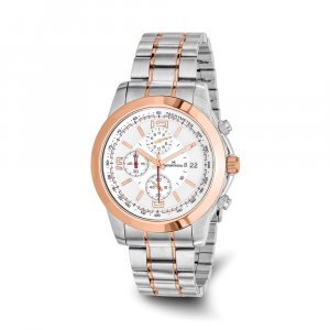 Mountroyal Mens Rose 2-Tone Stainless Steel Chronograph Watch